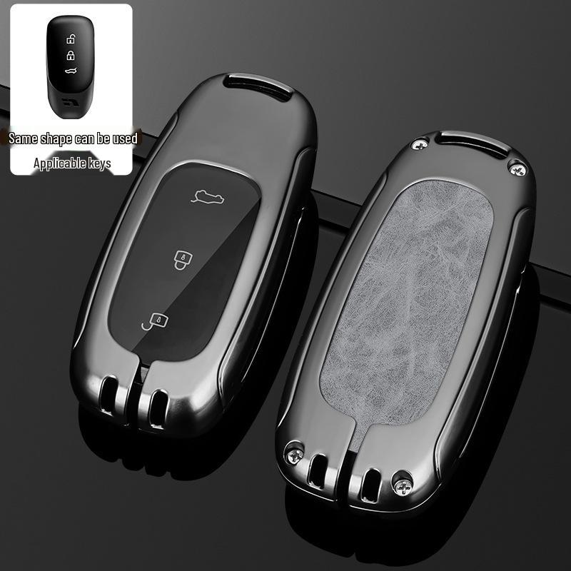 Чехол для ключа L9/L8/L7MAX: Премиальный металлический корпус, защита на одну пряжку для мужских ключей от машины