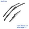 3 шт. для Benz M ML Class W164 2006-2015 28 "21" 12 "передние и задние щетки стеклоочистителя лобовое стекло резак для окон аксессуары 2011 2012 2013 2014 2015