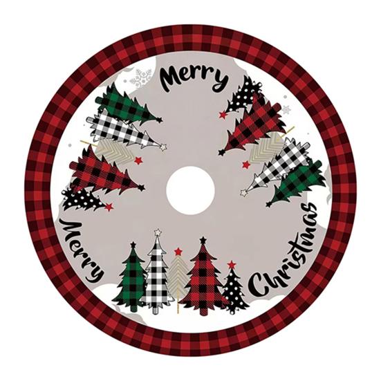 36-дюймовая юбка для рождественской елки, милый снеговик/гном, деревенская юбка для рождественской елки, зимний праздничный коврик для елки для украшения дома в помещении и на улице