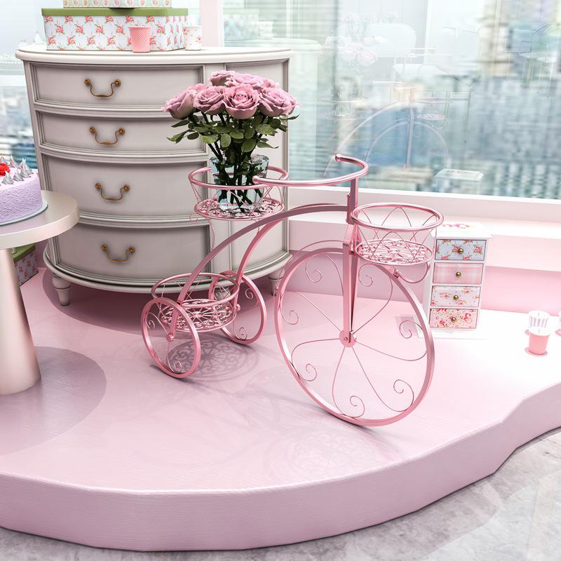 «Многоуровневая железная подставка для цветов и велосипедов в европейском стиле для использования в помещении и на балконе»