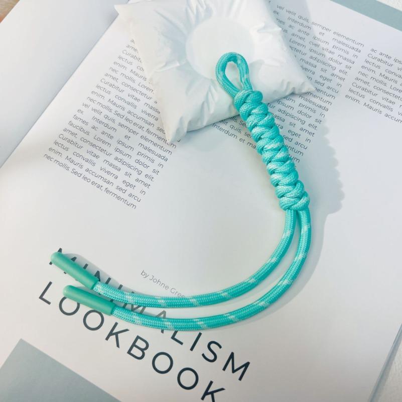 Hand-woven Color Bag Hanging Mobile Phone Lanyard Fashionable Handmade DIY Braided Rope Pendant Diamond Knot Keychain