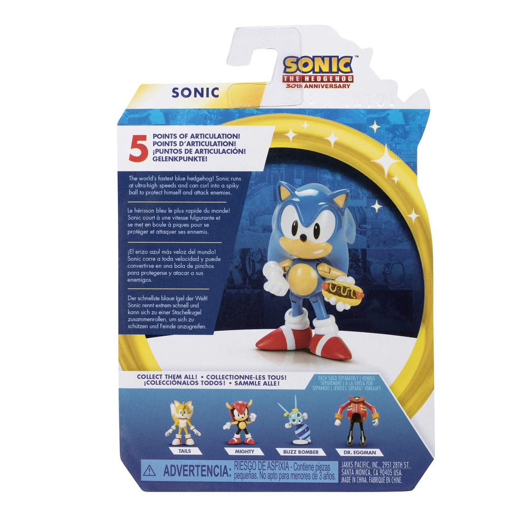 Фигурка ежа Соника Классическая коллекционная игрушка Соник и хот-дог 2,5 дюйма