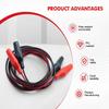 2Pcs 1M Alligator Clip Test Leads 2 Wires 4 Clips Jumper Wires Red Black Crocodile Clip For Battery Electronics Diy Circuit