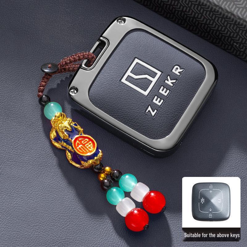 Bluetooth Брелок-Ключница для Zeekr JiKe 007 - Автоаксессуар, Чехол, Пряжка и Мужская Сумка