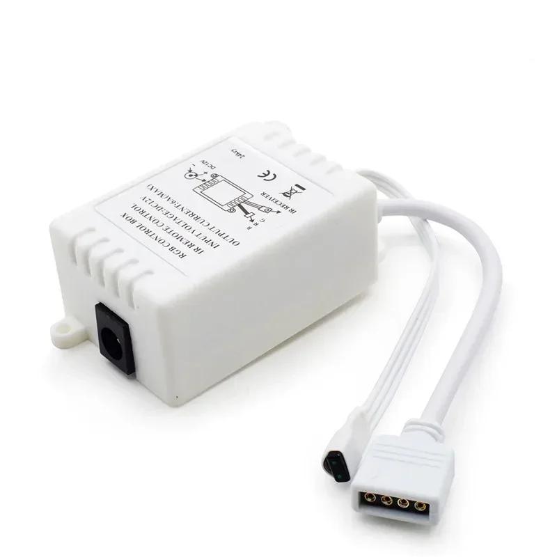 DC 12V LED Controller Single Dual Wire Output Panel Controller 44key IR Remote Controller for RGB 5050 3528 SMD LED Strip Light