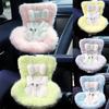 Mini Plush Doll Safety Seat Kawaii Labubu Doll Plush Safety Seat Car Air Aromatreatment Decoration Car Ornament Gifts