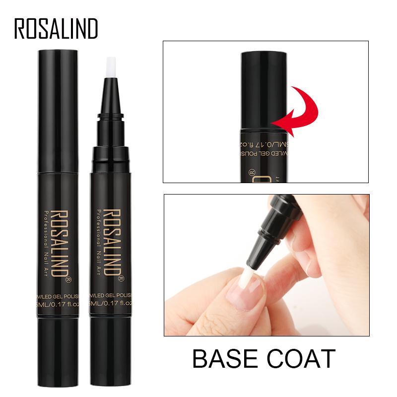 ROSALIND Гель-лак для ногтей 5 мл 01-58 Soak Off Top White Brush Pen Nails Art Полуперманентный УФ-гель