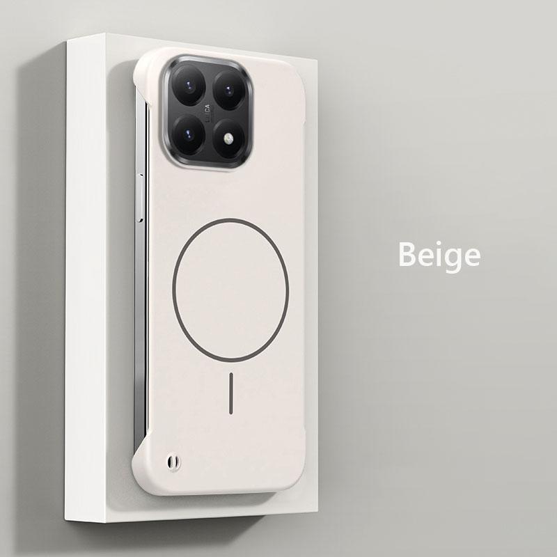 Безрамочный Магнитный Чехол для Беспроводной Зарядки Magsafe для Xiaomi 15T Pro Xiaomi15TPro 5G Тонкий Жесткий Задний Чехол