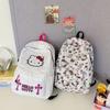Школьный рюкзак Японский Милый Рюкзак Hello Kitty Большой Вместимости Студенческий Школьный Рюкзак Женский Ученик Средней Школы Милый Рюкзак с Принтом