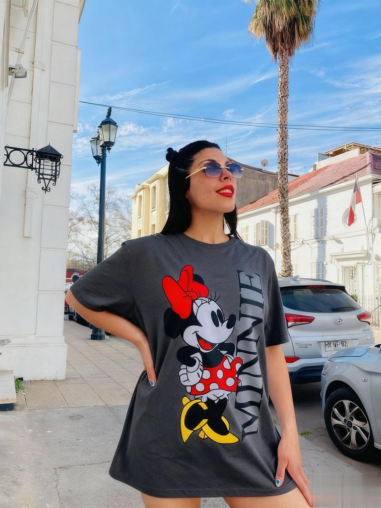 Женская летняя футболка с коротким рукавом Disney Minnie Mouse, свободный крой, повседневный топ, уличная мода, модная футболка с мультяшным принтом, одежда в стиле Y2k