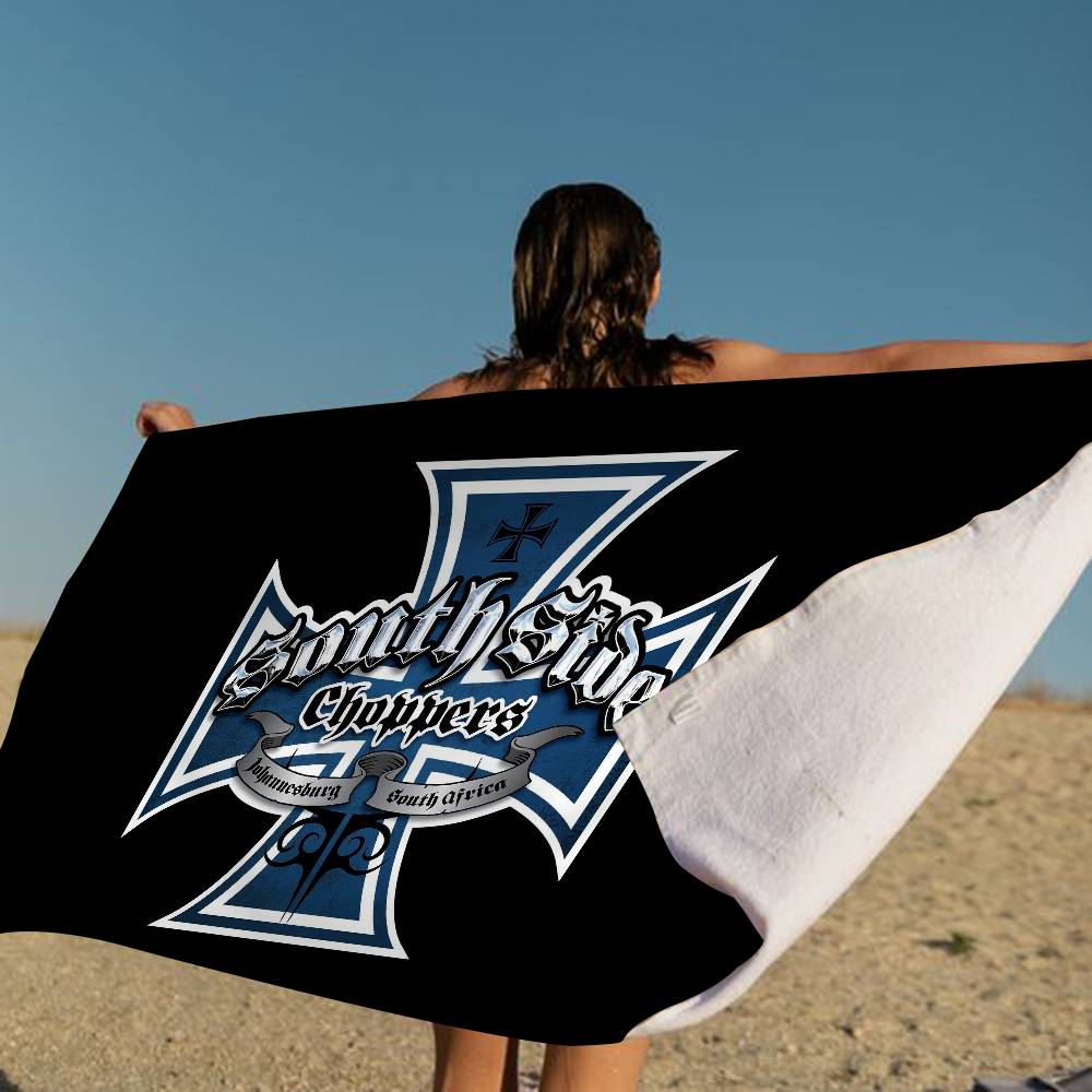 Логотип W-West Coast C-Choppers Полотенце для ванны Микрофибра Мягкое Впитывающее Дышащее Для Девочек Детей Декоративное Мультяшное Пляжное полотенце