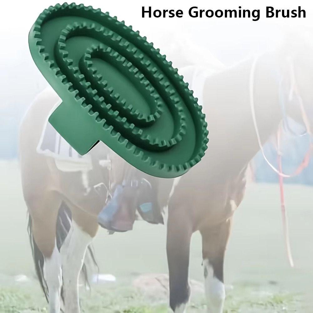 1Pcs Handheld Horse Grooming Brush Shedding Cleaning Tool New Horse Hair Scraper  for Daily Grooming