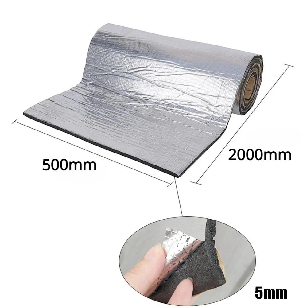 1-3PCS 500*800mm 2mm Car Sound Mat Proofing Deadener Heat Noise Insulation Deadening Mat Hood Closed Cell Foam Accessories