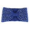 Winter Warmer Ear Knitted Headband For Women Crochet Bow Wide Stretch Hairband Headwrap Hair Accessories Lady Turban