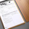 Stable Drawing Surface Wooden Clipboard with Metal Clip, A4 Letter Size Rounded Edge Board, Wood Grain Thicken Hardboard for Office, School Art Supply