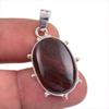 Natural Mahogany Red Obsidian 925 Solid Sterling Silver Gift Pendant 1.5" Y5s03