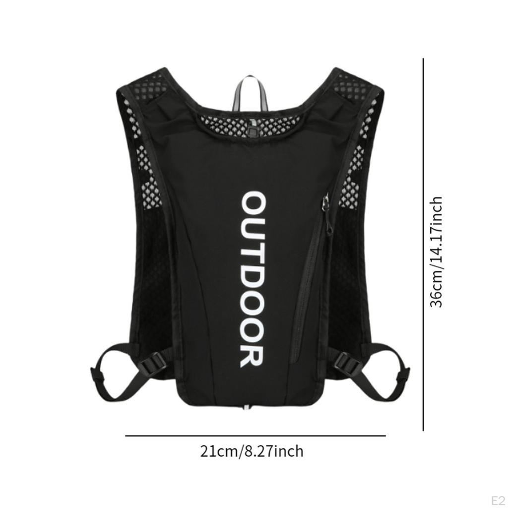 Жилет для бега с питьевой системой, легкая спортивная сумка, дышащий, регулируемый рюкзак для