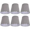 6PCS Simple Lamp Shades Modern Cloth Art Lampshade for E14 Screw Chandelier Wall Lamp