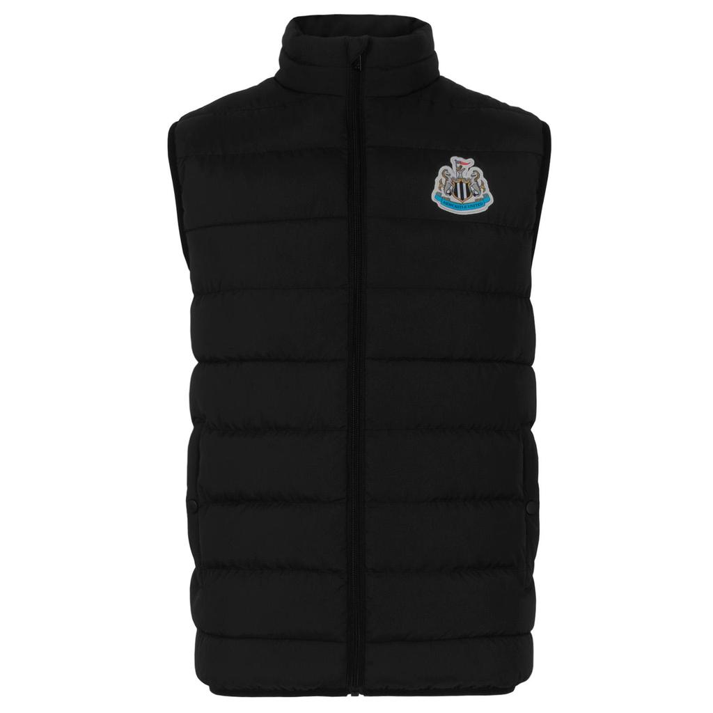 Newcastle United FC Mens Quilted Padded Gilet
