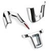 Накладки на руль автомобиля для Volkswagen VW Golf 6 MK6 2009 2010 2011 2012 Polo Bora Sagitar ABS Chrome