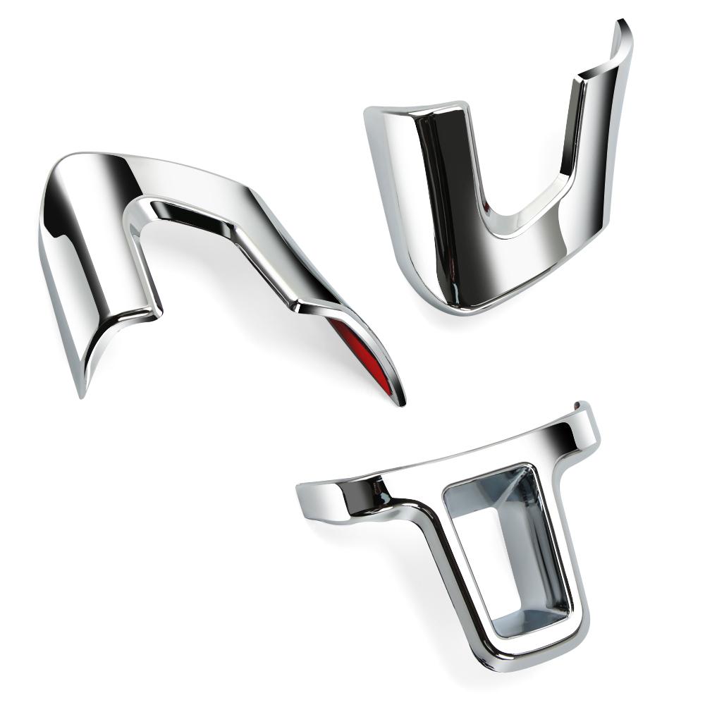 Накладки на руль автомобиля для Volkswagen VW Golf 6 MK6 2009 2010 2011 2012 Polo Bora Sagitar ABS Chrome