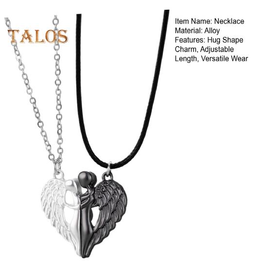 1 пара парных ожерелий для женщин и мужчин, подвеска для объятий, любовь, объятия, парное ожерелье, ювелирные изделия, подарок на годовщину