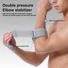 1Pc Tennis Elbow Brace with Adjustable Fastener Tape Shock-absorbing Breathable Compression Elbow Brace Support Strap