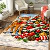 1Pc Christmas Deer Tree Rug Office Carpet Indoor Outdoor Doormat Nonslip Soft Living Room Christmas Halloween Gift D922385