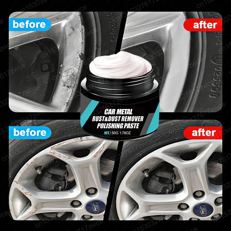 Motorcycle Car Wheel Hub Metal Rust Scratch Restorer Gloss Long-Lasting Polish Coating Oxidize Rust Renovator Polish Cleaning