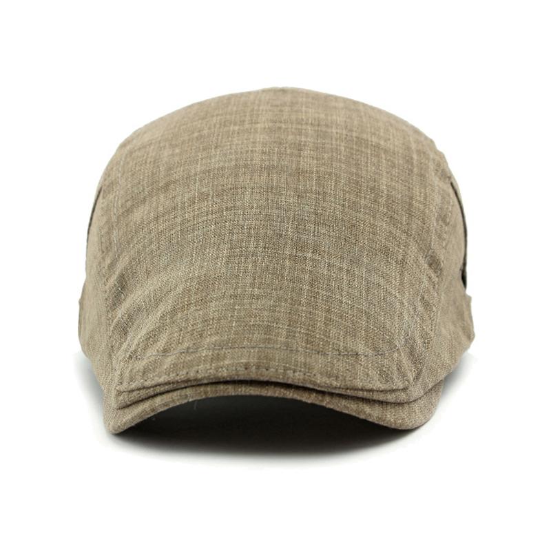 Весенняя кепка мужская хлопковая и льняная берет британская винтажная солнцезащитная кепка женская кепка Forward