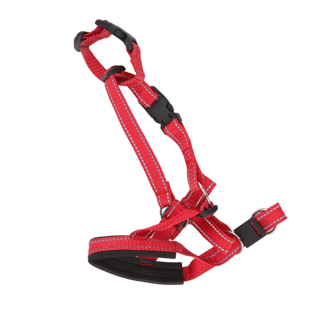 Намордник для собаки Дышащая шлейка для головы собаки Намордник для собаки с регулируемым ремешком для улицы Красный XL