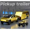 1/32 Gold Tesla Cybertruck Off Road Pickup Truck Alloy Metal Diecast Model Car Perfect Holiday Present Boy & Suitable For Collectibles