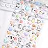 Kawaii Animals 3D Puffy Stickers Cute Cartoon Scrapbooking Sticker Diy Stationery Sticker Deco Aesthetic Art