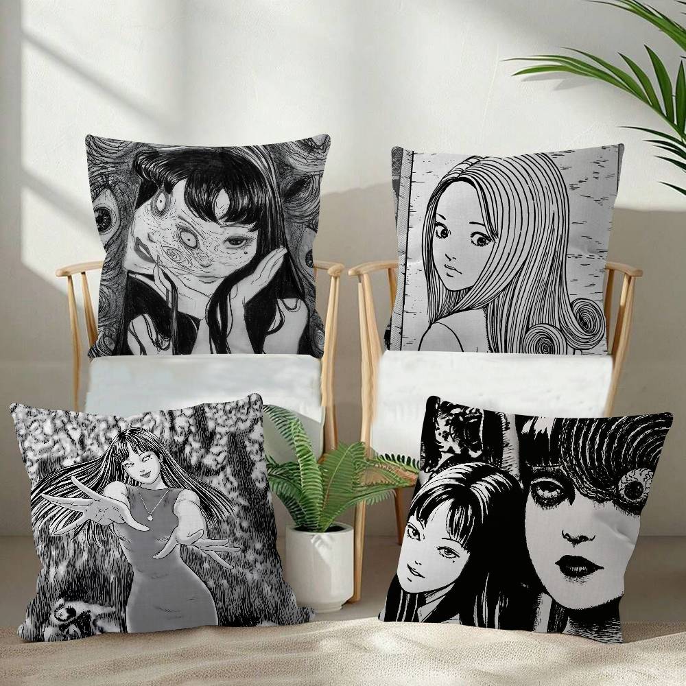 Japan Anime JJunji Horror Ito pillow cover sofa cushion cover home room decoration children gift