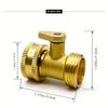 Односторонний латунный запорный клапан, садовый шаровой клапан, кран, запорный клапан для садового шланга, разъем для садового водяного шланга