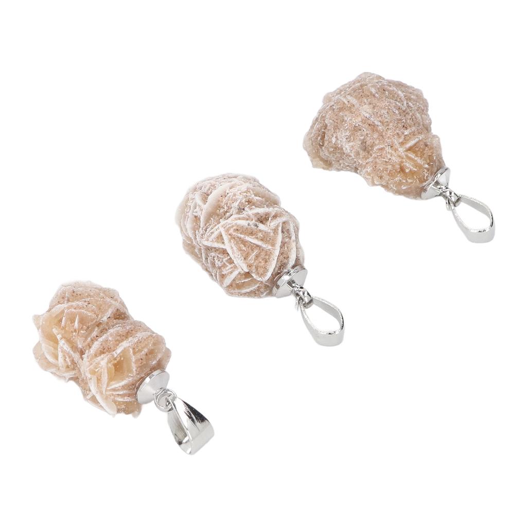 3 шт. многоцелевой кулон из камня Desert Rose с подвеской Desert Rose для изготовления ювелирных изделий