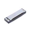 Harmonica 10 Hole 20 Tone G Key Playing Mouth Organ Wind Musical Instrument with Box ClothSilver