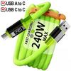 240W Super Fast Charging Cable Type C To Type C Universal High Power Charger USB Cord for 16 15 14 Huawei Samsung
