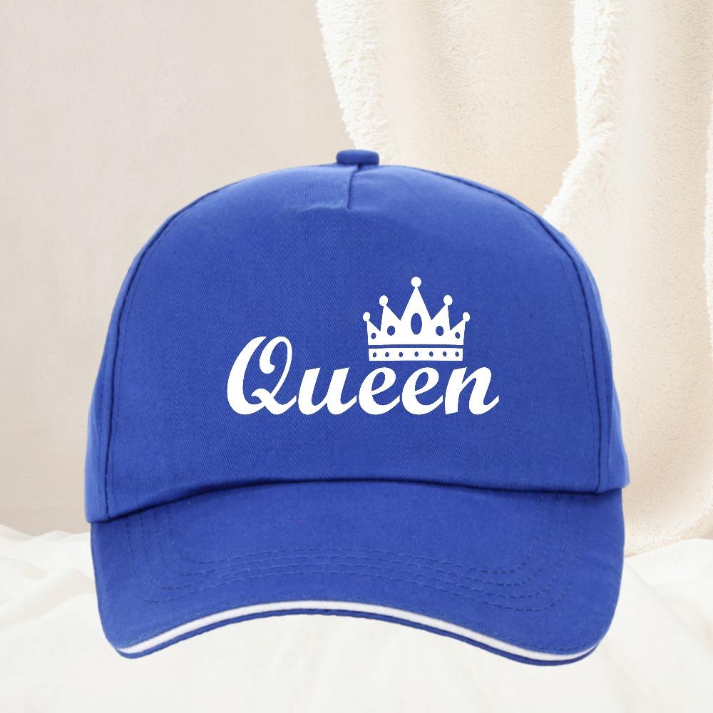 Высококачественная Бейсболка Королева Вышивка Буквы Snapback Кепки Пара Влюбленные Хип-Хоп Gorras Повседневные Унисекс Женские Кепки