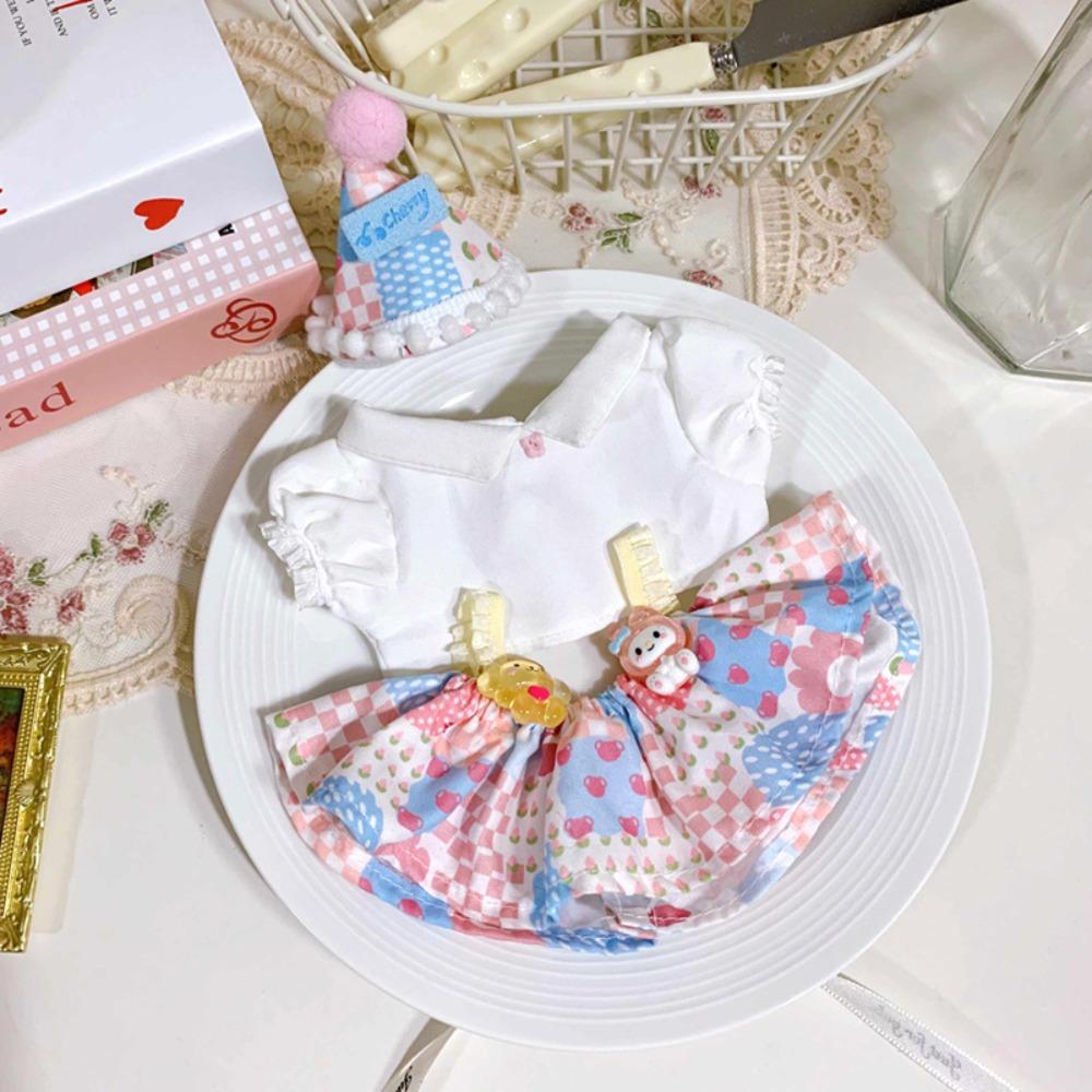 1 комплект кружевной 20 см хлопковой кукольной одежды, игрушечные аксессуары, хлопковая кукольная одежда Лолиты, платье, детский подарок