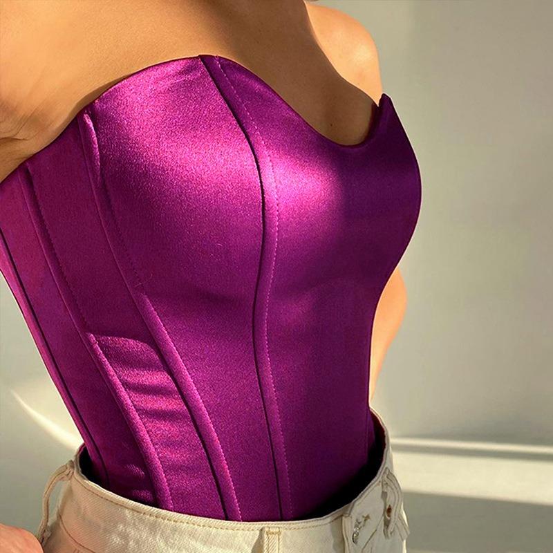 Женский жилет Design Sense Fishbone Waist, сексуальный, с тонкой талией, тонкий, темпераментный, однотонный, топ-бюстье