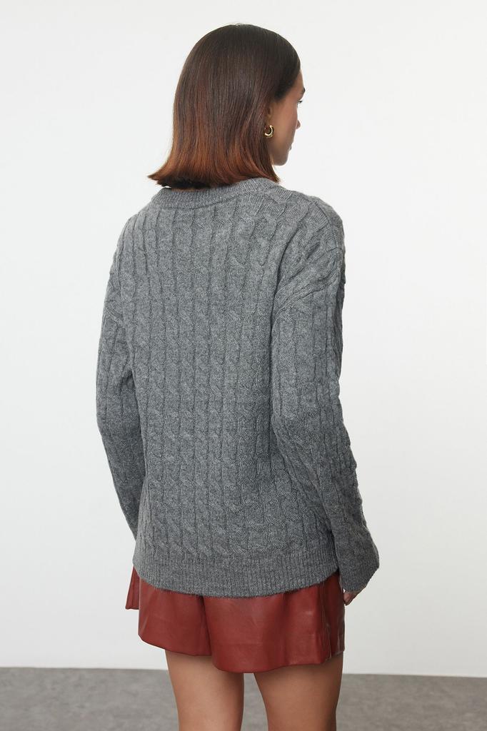 Женский элегантный свитер из норки, более экологичный базовый трикотажный свитер с мягкой текстурой