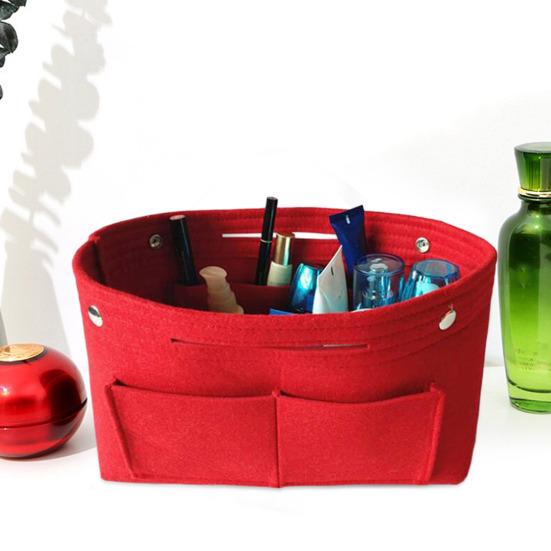 Женская сумка-вкладыш с несколькими карманами Портативная большая сумка большой емкости Сумка-органайзер для макияжа Вставной карман для продуктовой сумки Дорога на плечо