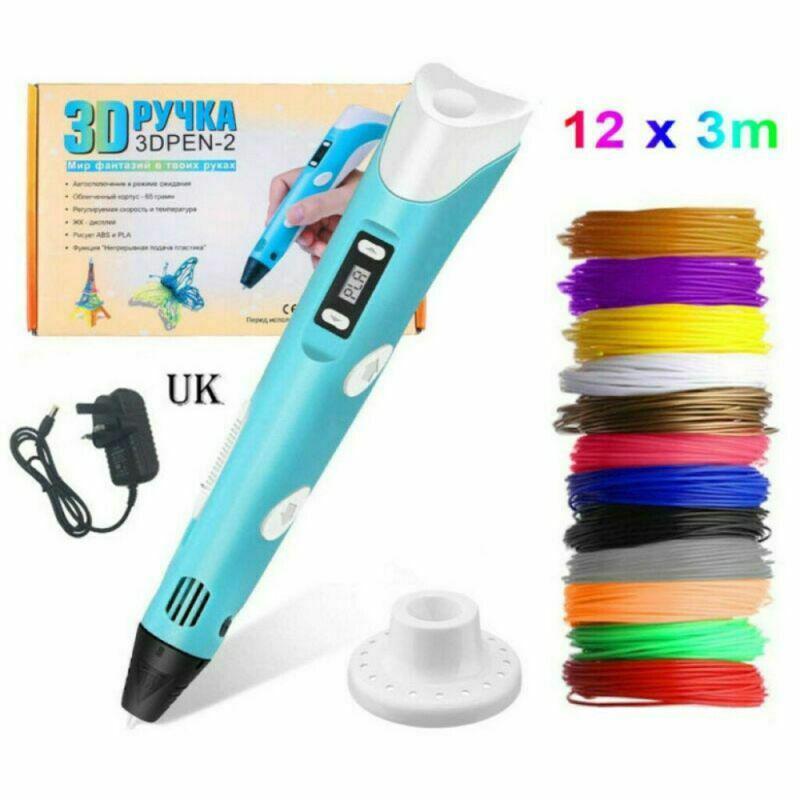 Ручка для 3D-печати с 1/5 цветами 3D-ручки для рисования с нитью ABS PLA 1,75 мм