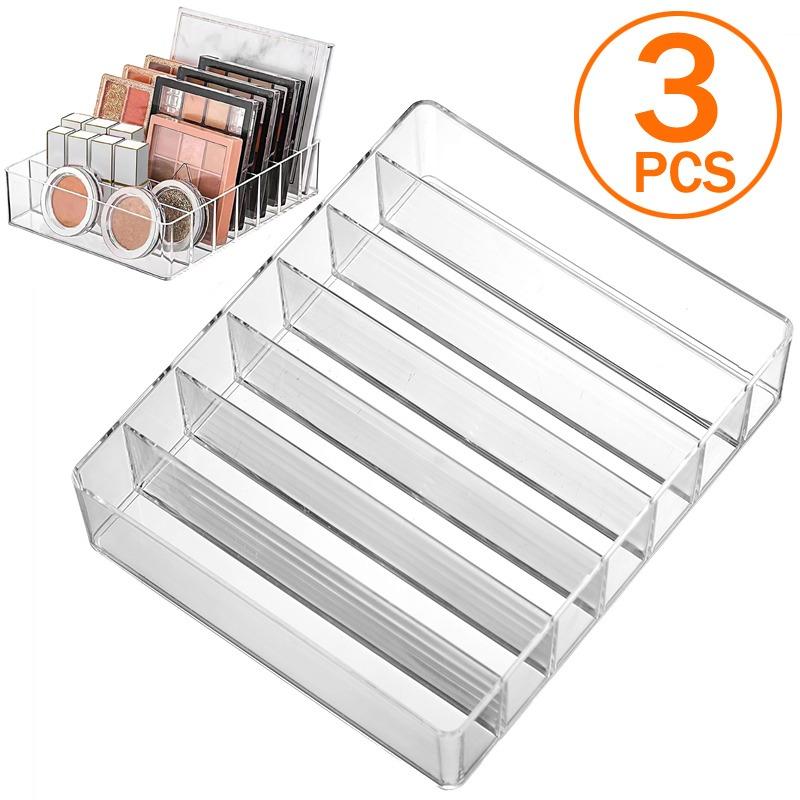 7 Grids Makeup Organizer Tray Storage for Eyeshadow Palette Lipstick Makeup Organizer for Drawer Countertop Cosmetics Storage