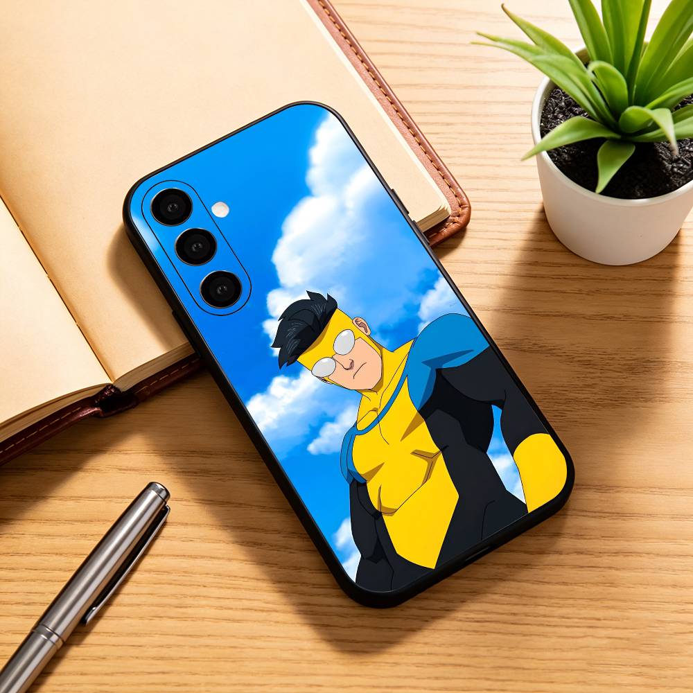 Мультяшный чехол I-Invincible для Samsung Galaxy A73, A72, A71, A70, A53, A52, A51, Мягкий силиконовый черный чехол