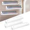 Acrylic Clear Nail Polish Wall Racks Mounted with Detachable End Inserts Holder Floating