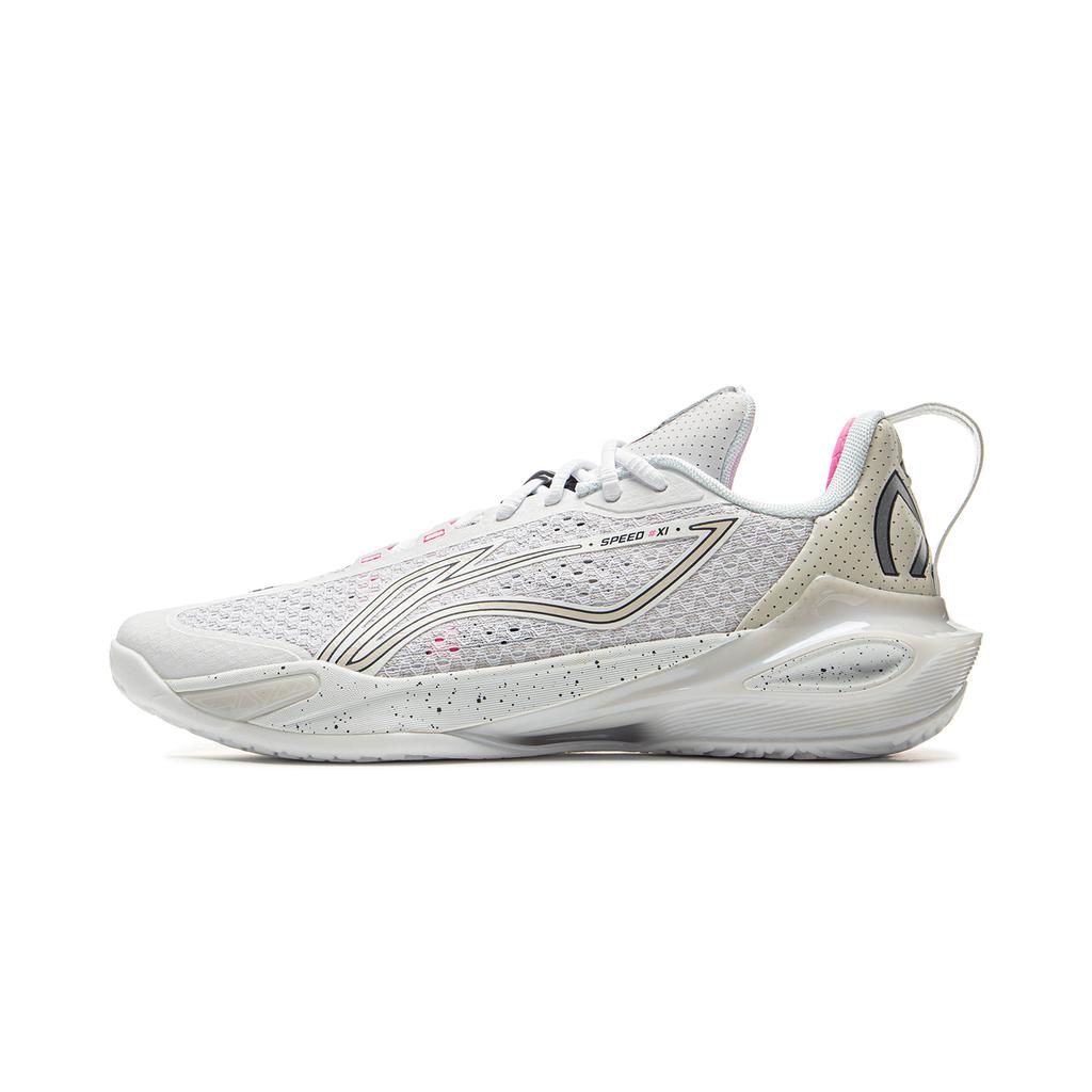 New LiNing Flash Strike 11 Anti Slip Wear Resistant Low Top Basketball Shoes Men's White ABAV031-6