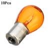 10 шт./компл. 1156 BAU15S PY21W Автомобильный указатель поворота, стоп-сигнал, фонарь заднего хода, стояночный фонарь, янтарно-желтая галогенная лампа, светодиодные лампы постоянного тока 12 В
