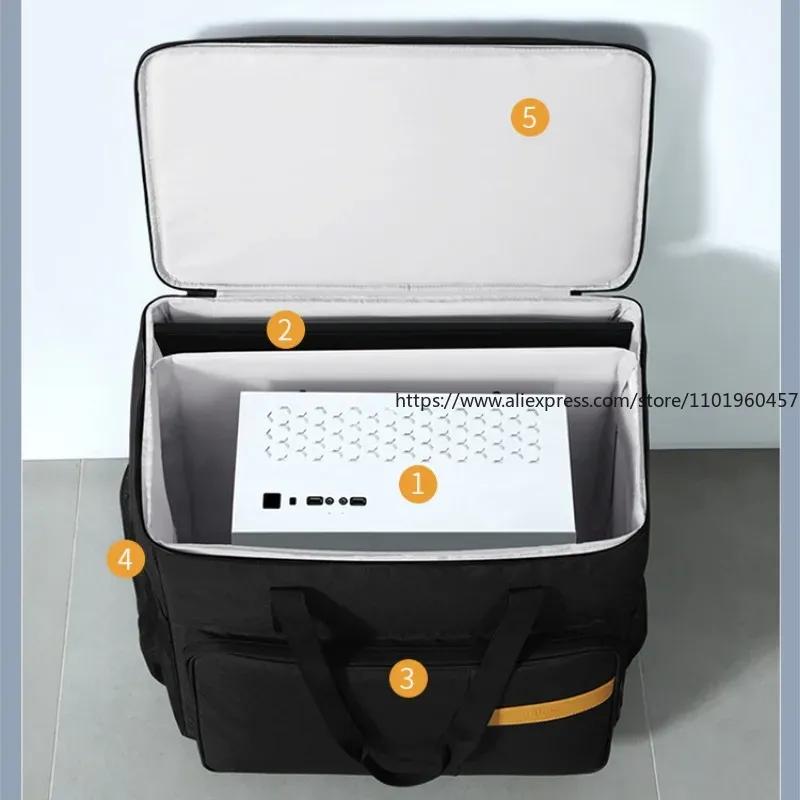 Multiuse Desktop Computer Wide Body Host Trolley Case 24 Inche Monitor Storage Bag Office Storage